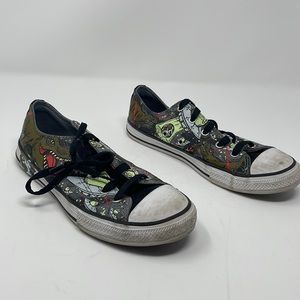 CONVERSE ALL STAR 665392C Dinosaurs Aliens Sneakers Junior Size 4